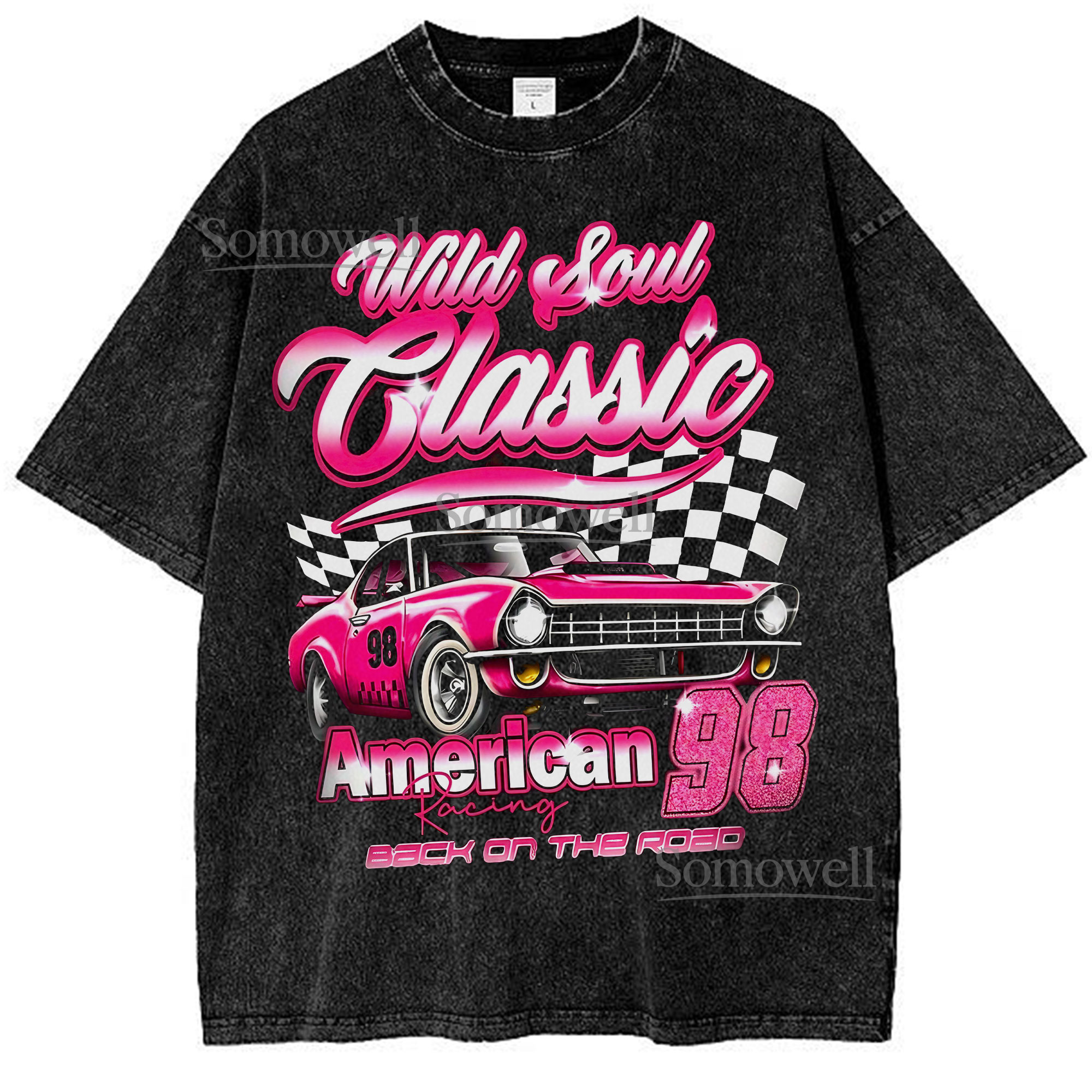 Wild Soul Classic Racing T-Shirt, American Racing 98 Graphic ,hoodie sweatshirt vintage, Retro Car Print Shirt for Fans, Gift for Racing Enthusiasts