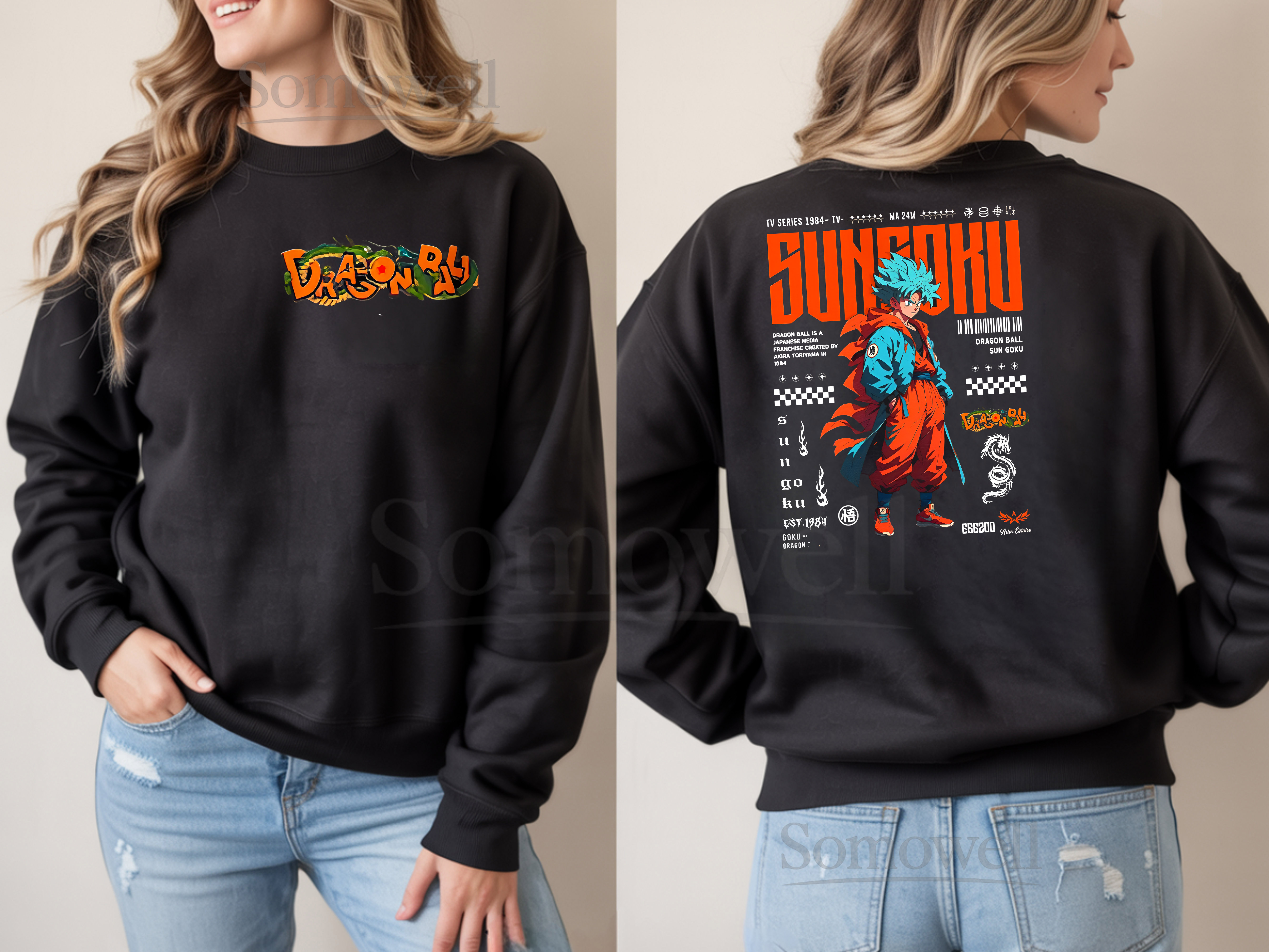 Dragon Ball Son Goku Anime Streetwear Sweatshirt