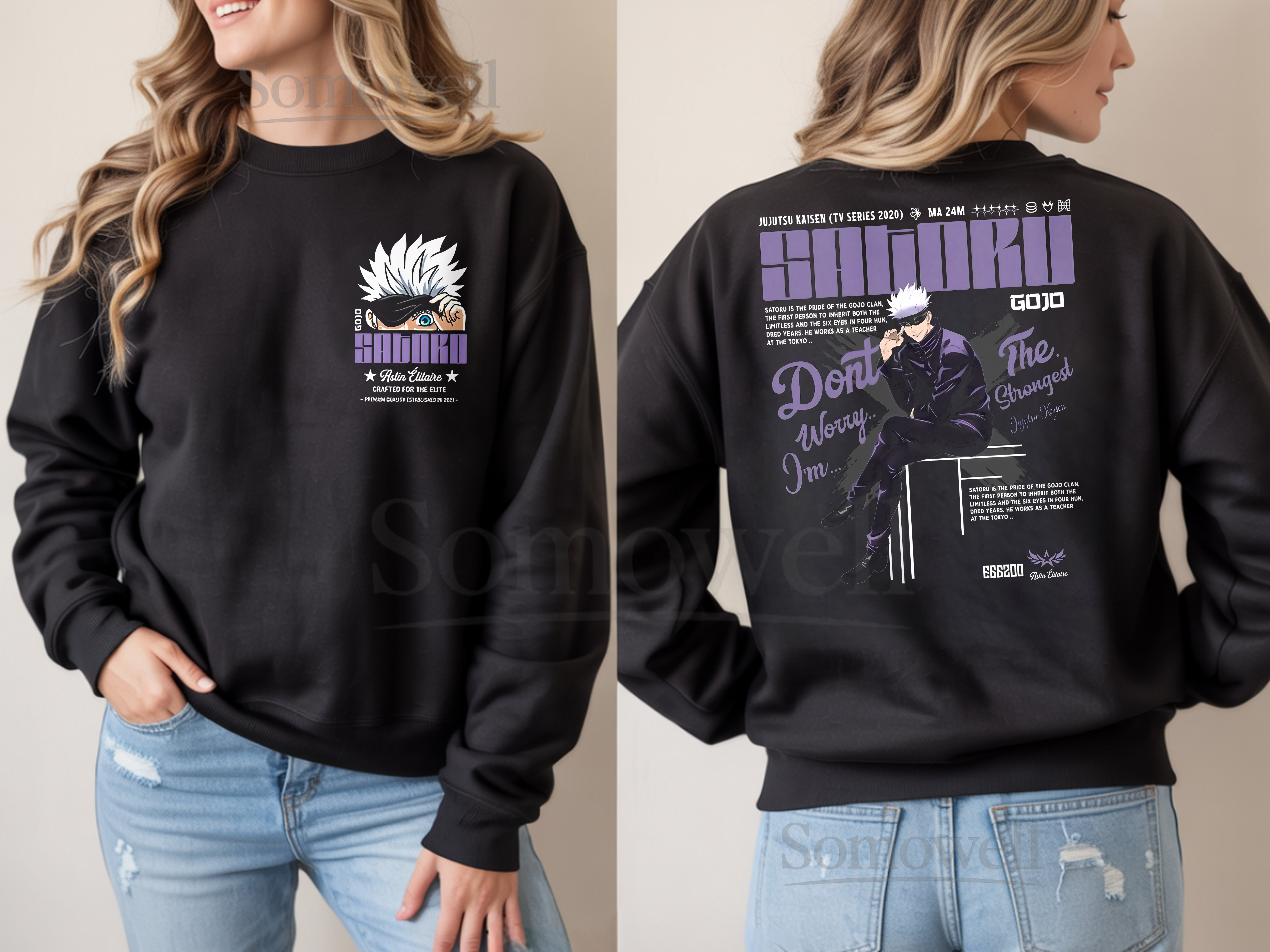 Demon Slayer Tanjiro Nezuko Black White Art Sweatshirt