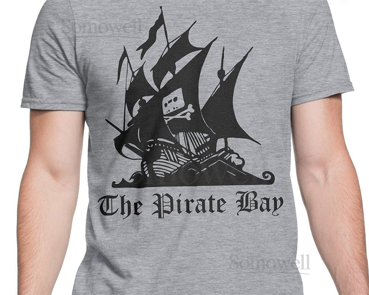 The Pirate Bay T-shirt S-XXL Torrent Download P2P Geek Internet File Sharing_245