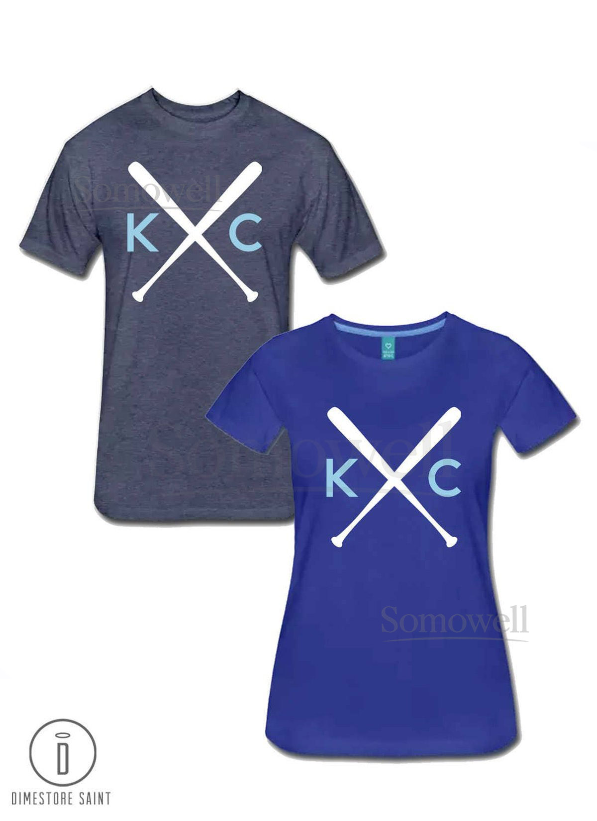 KC Crossbats Kansas City Royals KC Baseball Men's and Women's T Shirt_480