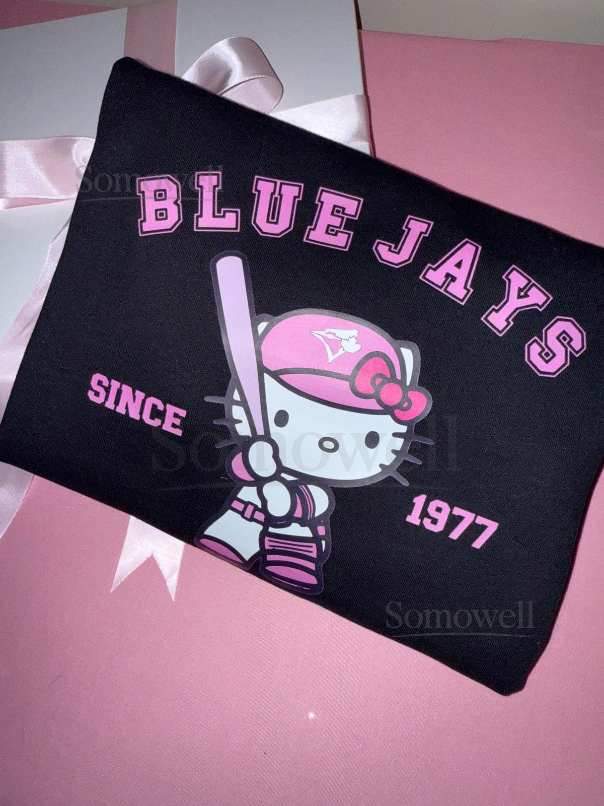 Toronto Blue Jays Hello Kitty Baseball Shirt Blue Jays Shirt Cute Baseball Fan Gift Unique Hello Kitty Design Blue Jays Supporter_880