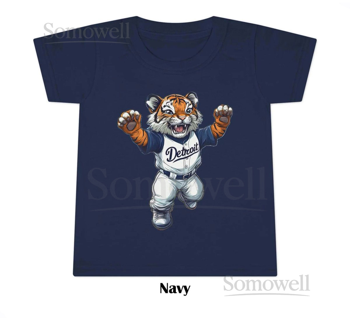 Detroit Tigers Toddler Tee Gildan Kids Shirt Available in 5 Sizes 9 Colors_252