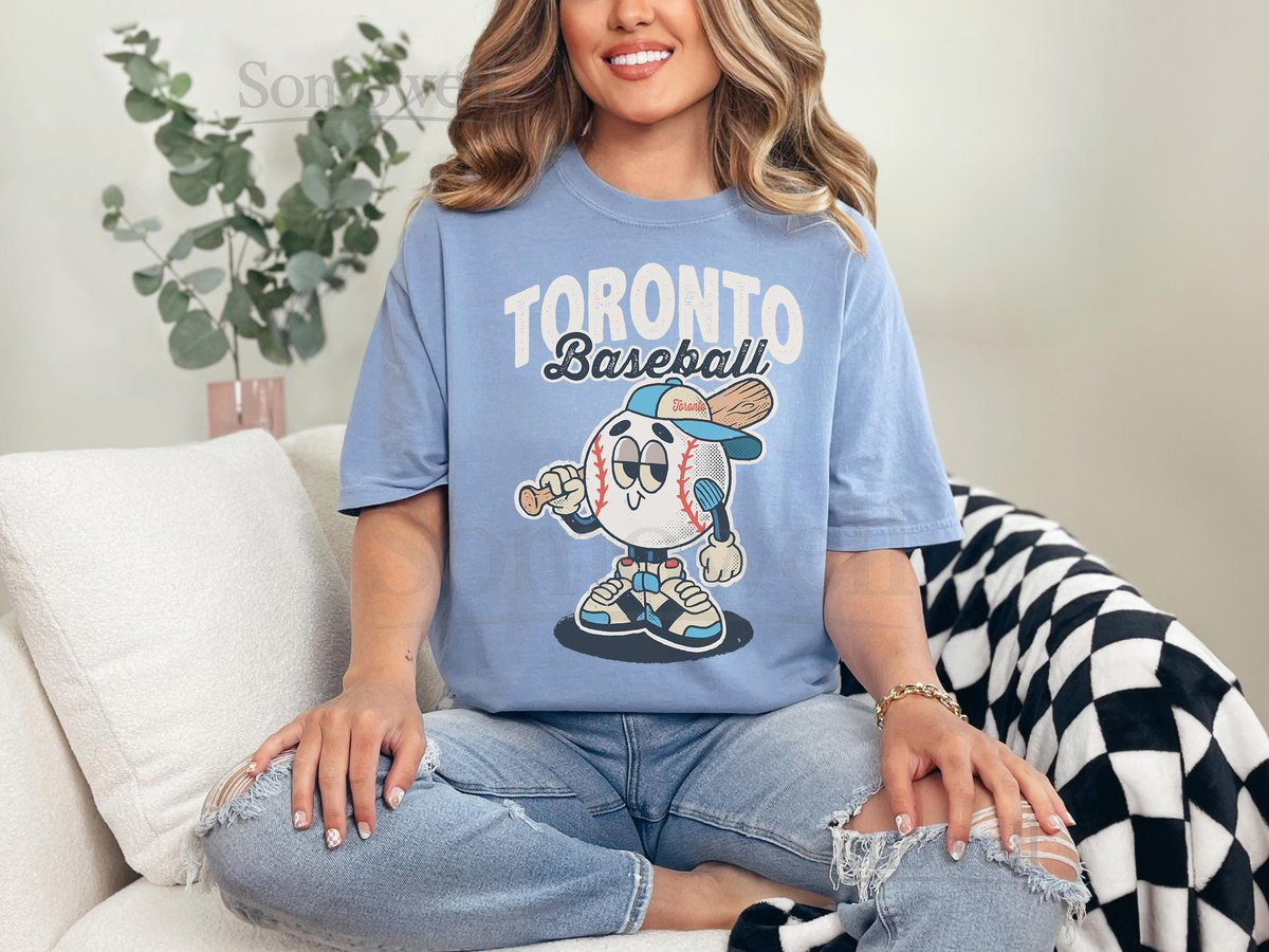 Toronto Retro Baseball Shirt Vintage Baseball Shirt Retro Character Shirt Girl Baseball Shirt Comfort Colors Shirt Mens Baseball Shirt_938