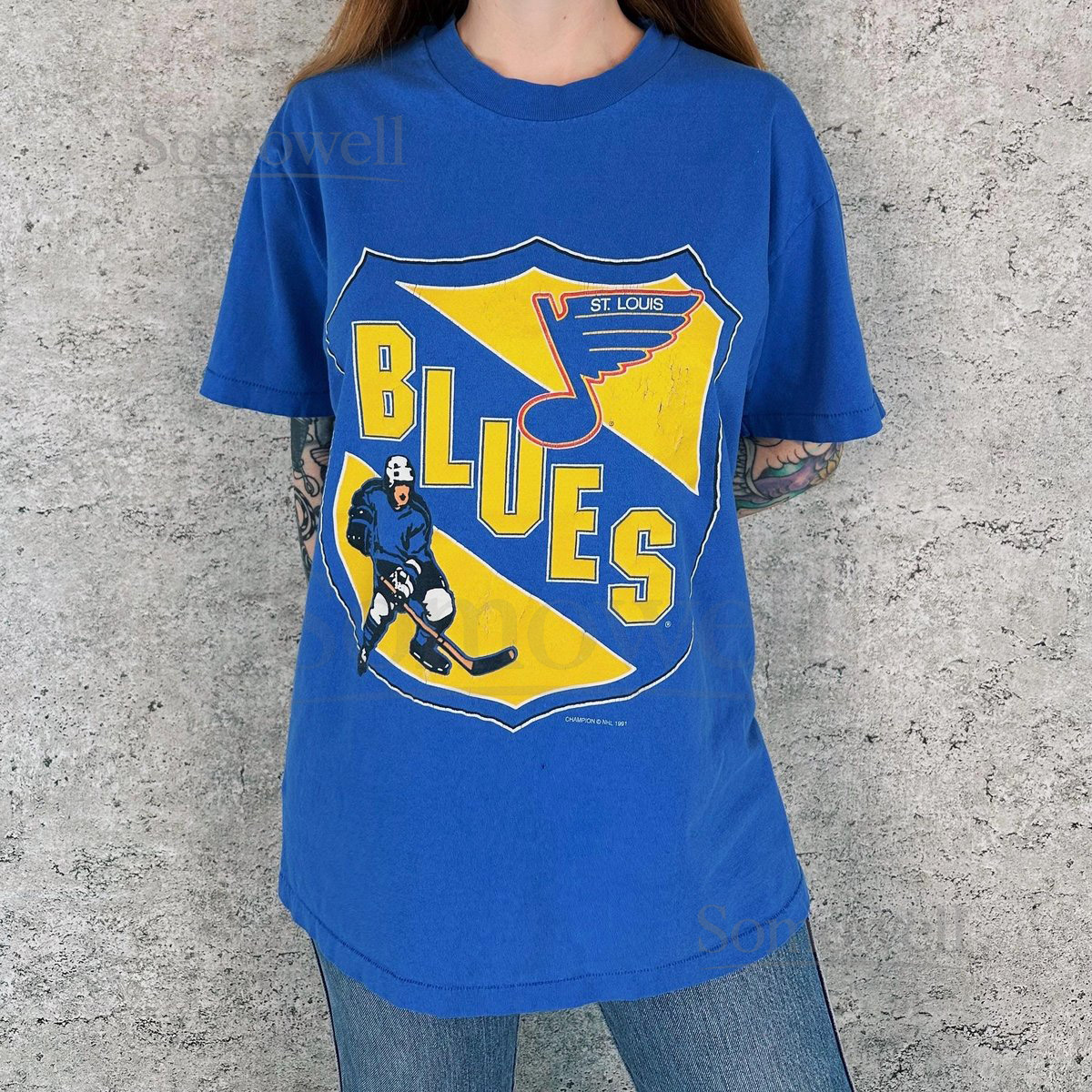 St. Louis Blues NHL Vintage Hockey Team Tee Shirt T-Shirt_517