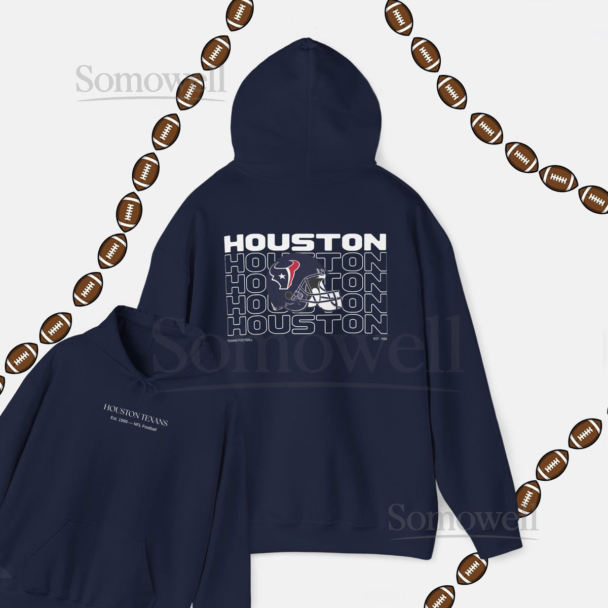 Houston Texans Hoodie C.J. Stroud NFL Football Swea_334