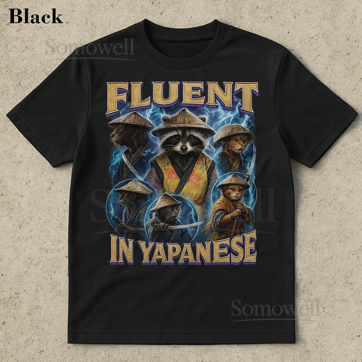 Fluent in Yapanese Shirt Goofy Meme Shirt Prank Joke Gift Funny Prank Gift Meme Clothes Shirt Funny Tee Funny Meme Tees Racoon Lover_163
