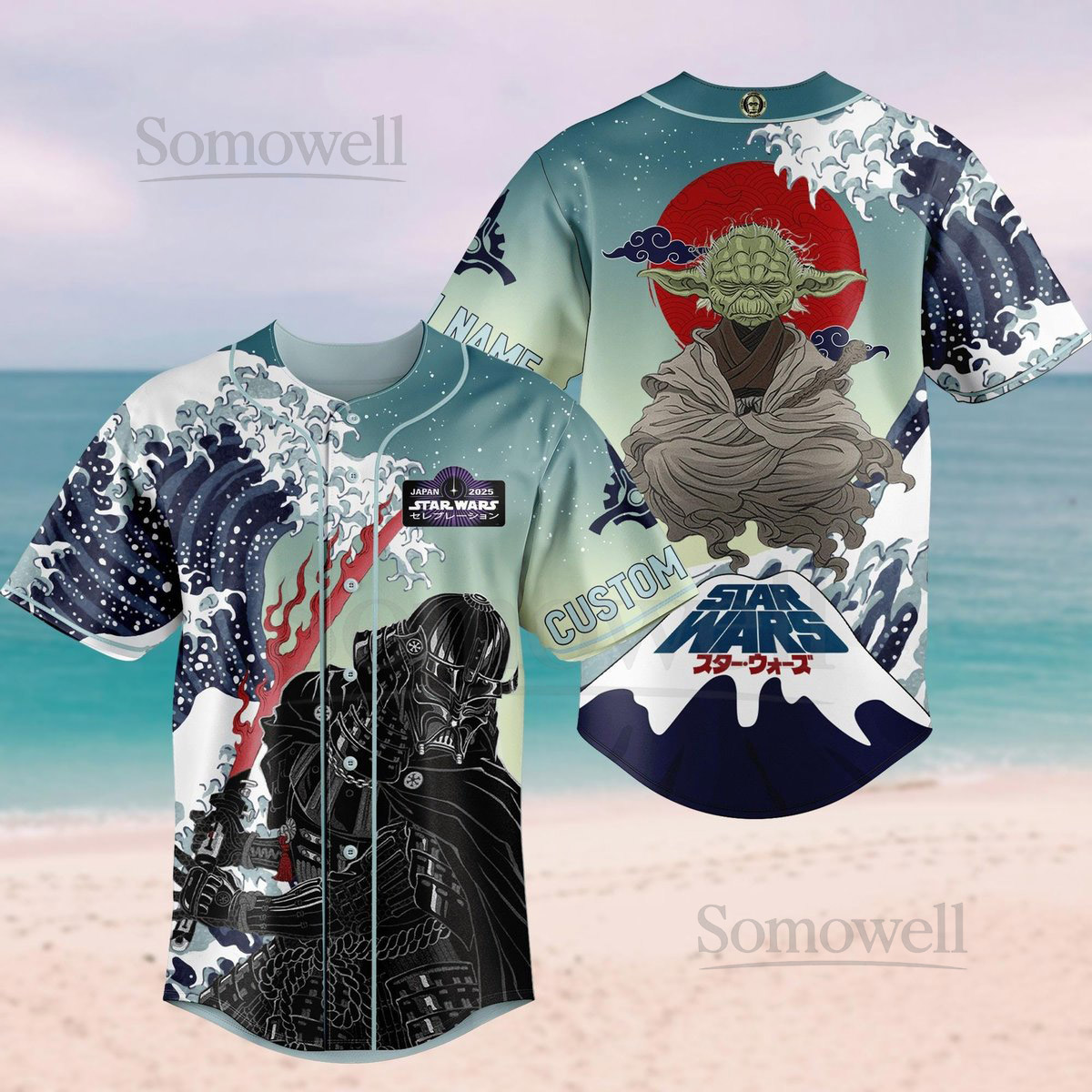 Custom Darth Vader Baby Yoda Baseball Jersey Japan 2025 Star Wars Celebration Shirt Galaxy's Edge Baseball Shirt Star Wars Day Shirt_5