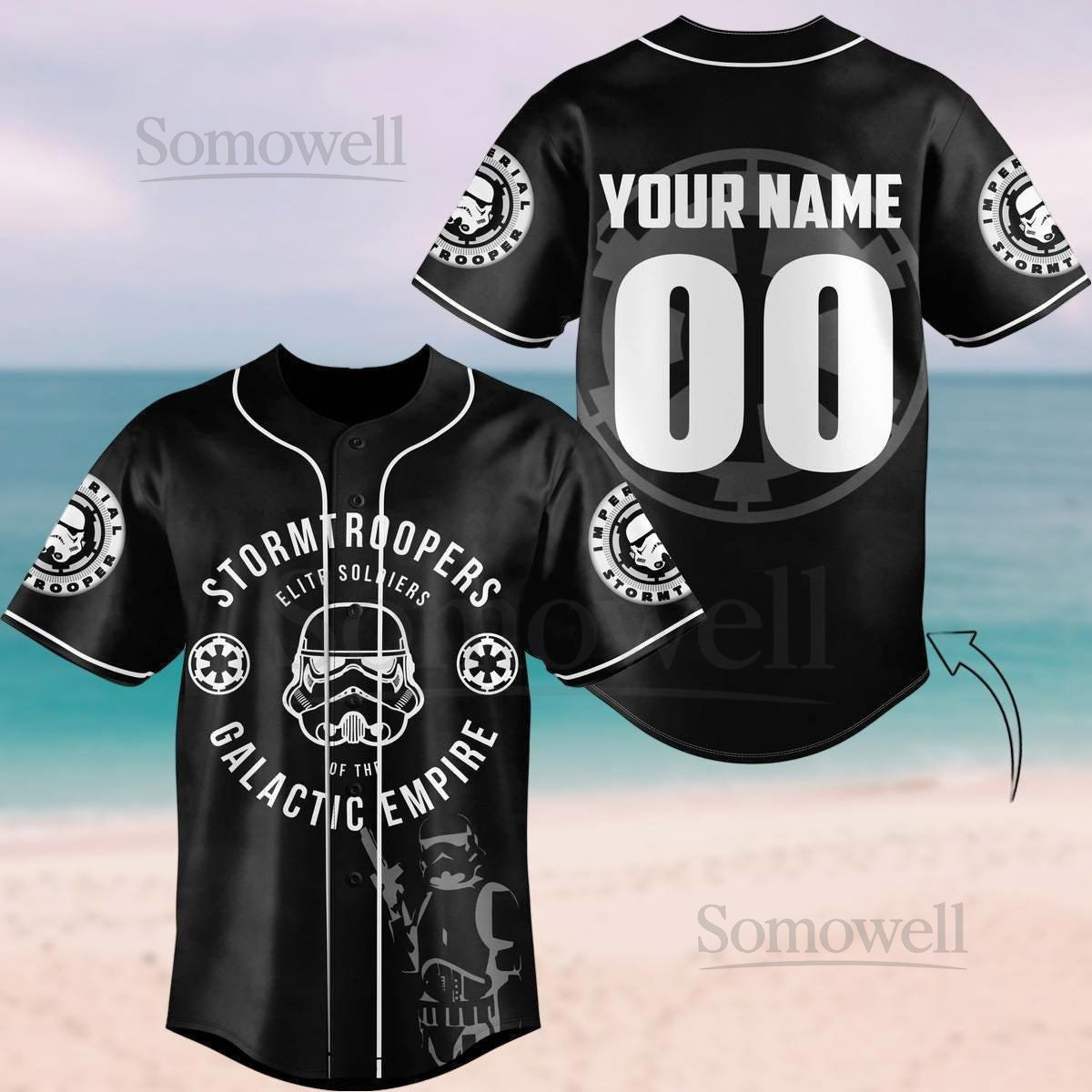Custom Stormtrooper Galactic Empire Baseball Jersey Star Wars Baseball Shirt Disney Movie Shirt For Men Women Star Wars Day Gifts_40