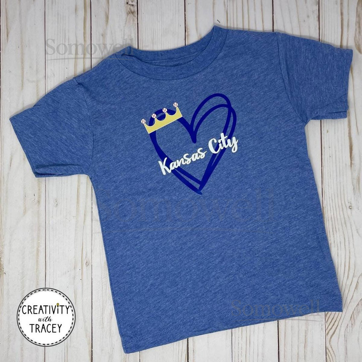 KC Crowned Baseball Toddler Tee_481