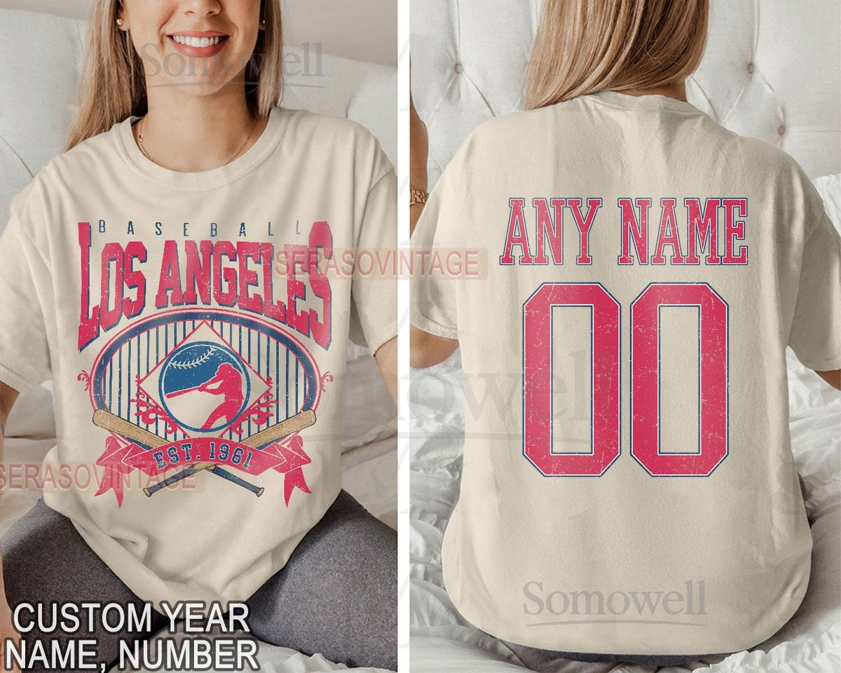 Personalized Name and Number Los Angeles baseball shirt Los Angeles Baseball tee Los Angeles Baseball Shirt Unisex T-shirt Sweater Hoodie_729