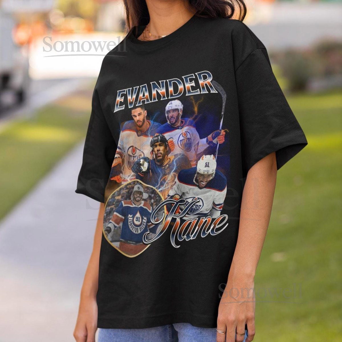 Evander Kane Shirt Vintage 90s Edmonton Oilers NHL Fan Hockey Design Retro Bootleg Gift Classic Graphic Tee Unisex T-Shirt Limited Edition_153