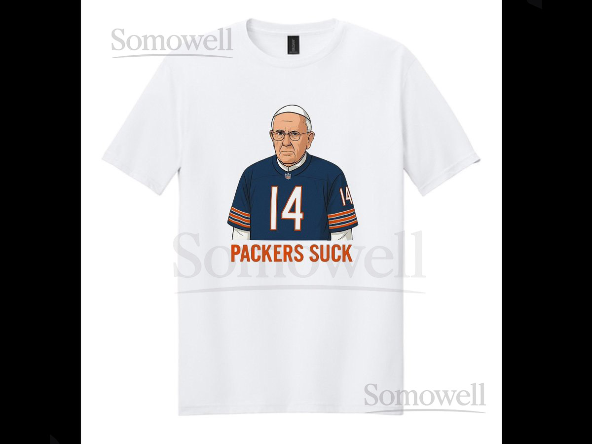 Packers Suck Pope Shirt Chicago Bears Fan T Shirt Da Pope TShirt Bears Game Day TShirt Thanksgiving Football Best Dad Gift Da Bears_809