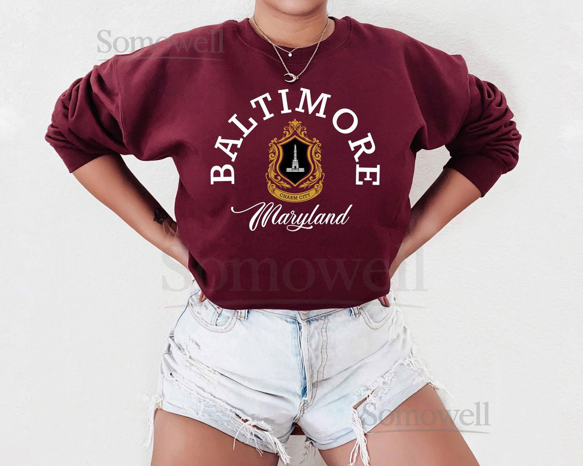 Baltimore Sweatshirt Baltimore Shirt Maryland Baltimore Baltimore gift Baltimore fans Baltimore home Maryland state_125