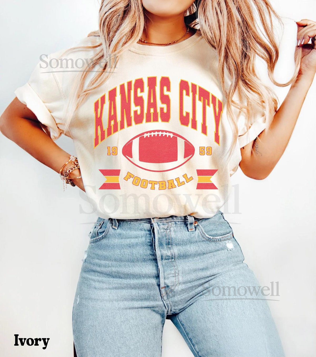 Comfort Colors Kansas City Football Shirt Trendy Kansas Football Fan Shirt Gift For Her Popular Kansas City Fan Tee Kansas Game Day Tee_81