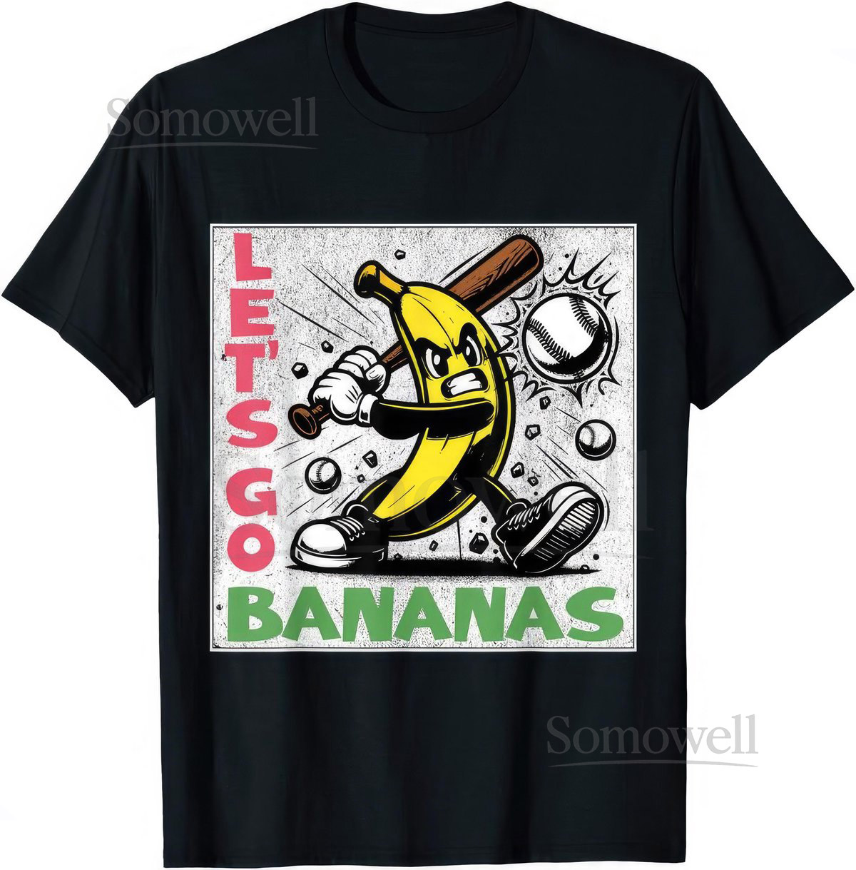 Let's Go Bananas Baseball T Shirt_380