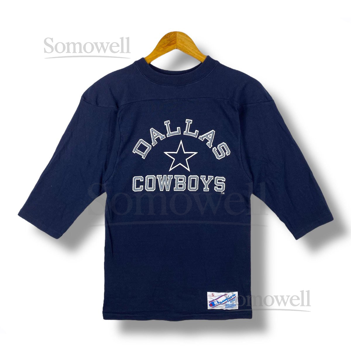 Rare Vintage 80's Champion DALLAS COWBOYS Graphic Tee Shirt Small Size_430