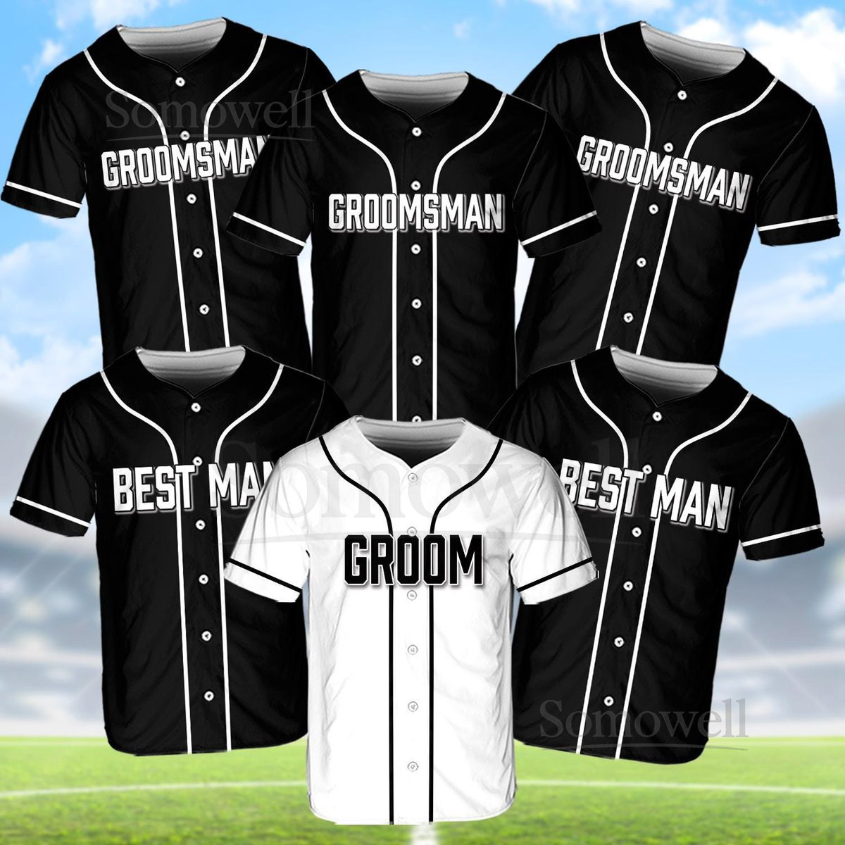 Personalized The Groom Groomsmen Baseball Jersey Custom Best Man Jersey Baseball Jersey For Engagement Married Couple Wedding Jersey_782