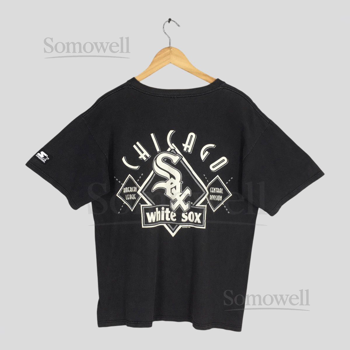 Vintage 90s Chicago White Sox MLB Baseball T shirt Medium Chicago Baseball Team Starter Shirt American League White Sox Jersey Tee Size M_430