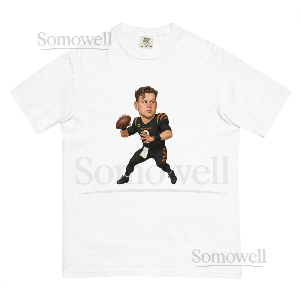 Cincinnati Bengals Joe Burrow Unisex garment-dyed heavyweight t-shirt_496