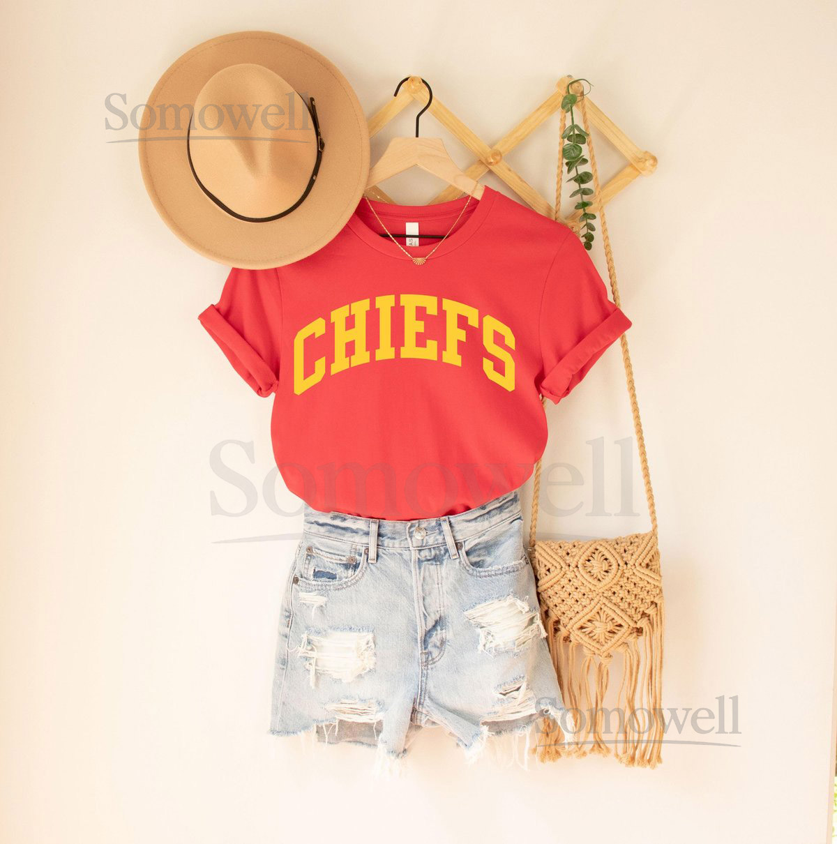 Chiefs T-Shirt Chiefs t-shirt trendy Chiefs shirt Bella Canvas heather red jersey tee unisex cute Chiefs tee classic Chiefs tshirt_86
