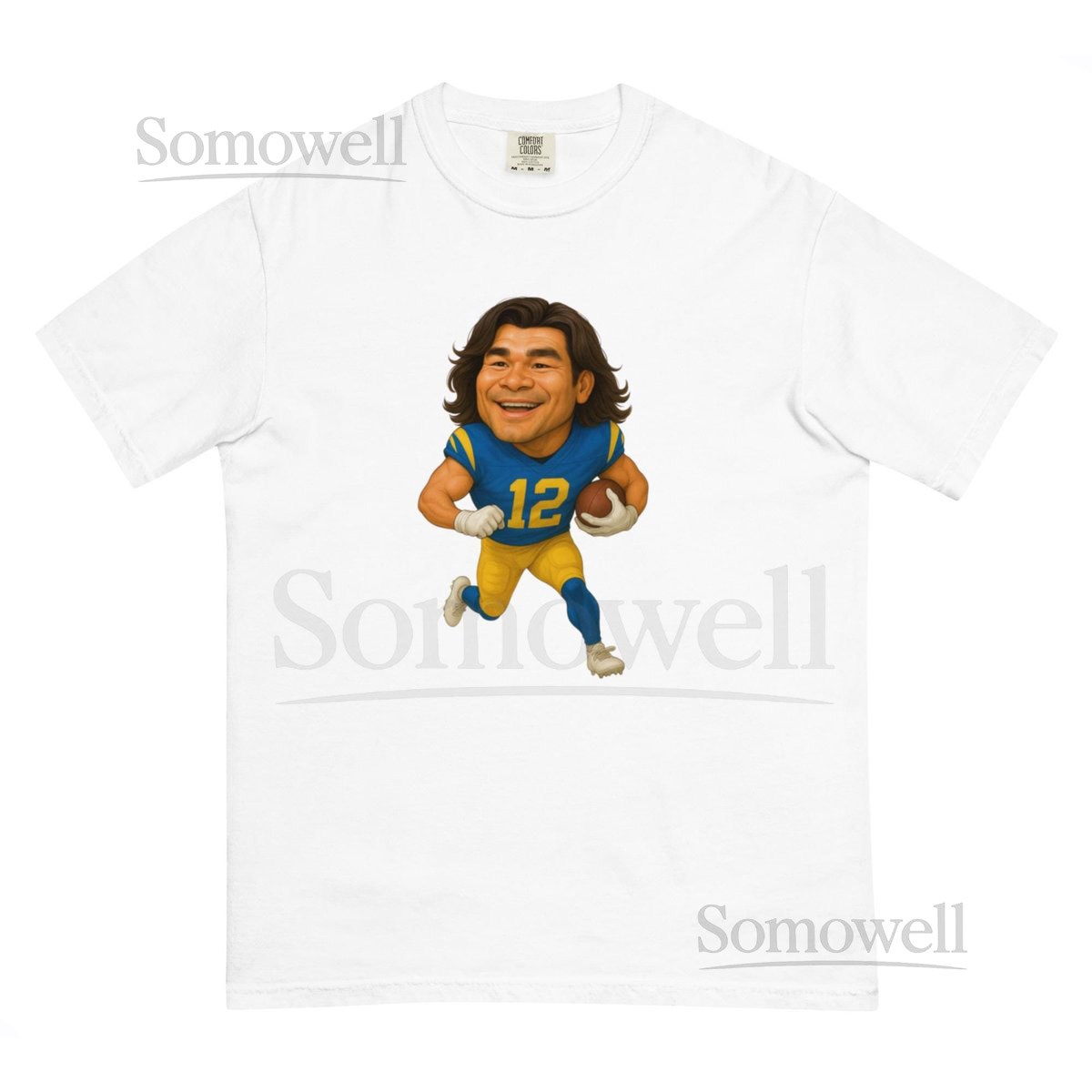 Los Angeles Rams Puka Nacua Unisex garment-dyed heavyweight t-shirt_587