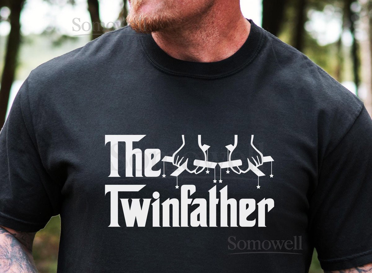 The Twinfather Shirt Funny Dad of Twins Tee Twin Dad Gift Fathers Day Shirt Twin Pregnancy Announcement New Dad Gift Comfort Colors_789