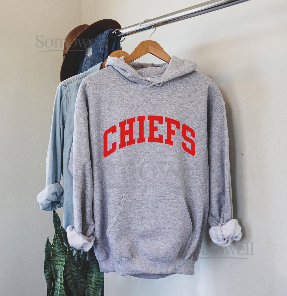 Chiefs Hoodie Chiefs T-Shirt Chiefs t-shirt trendy Chiefs shirt Bella Canvas heather red jersey tee unisex cute Chiefs tee_76