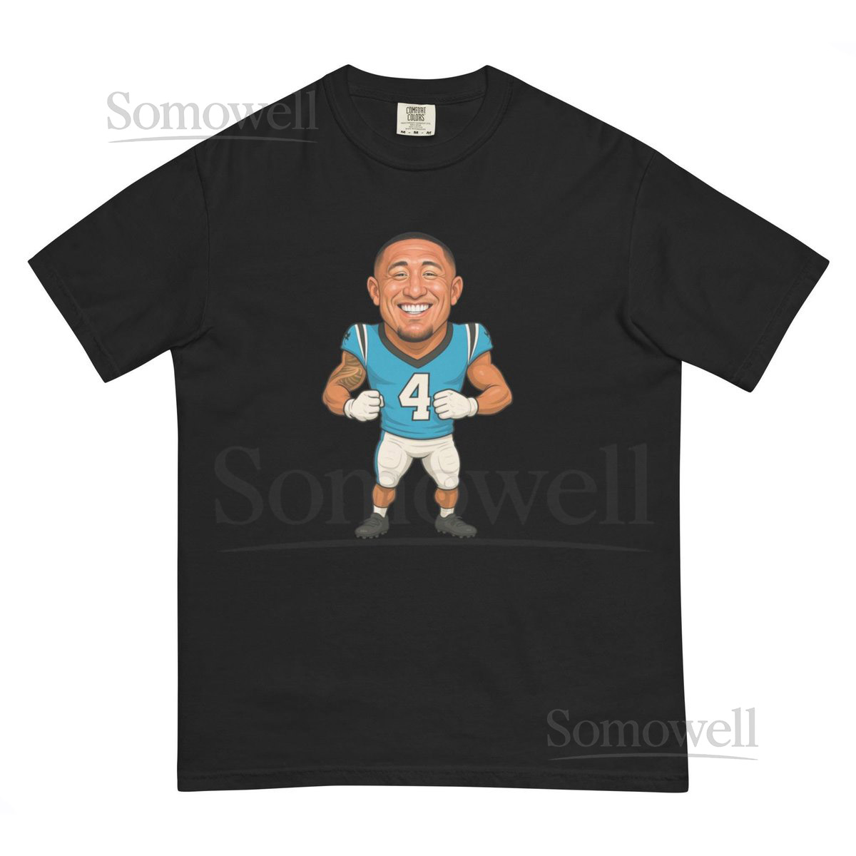 Carolina Panthers Tetairoa McMillan Unisex garment-dyed heavyweight t-shirt_403