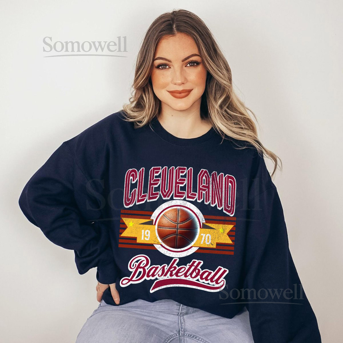 Vintage Cleveland Basketball T-Shirt Cavaliers Retro Tee_475