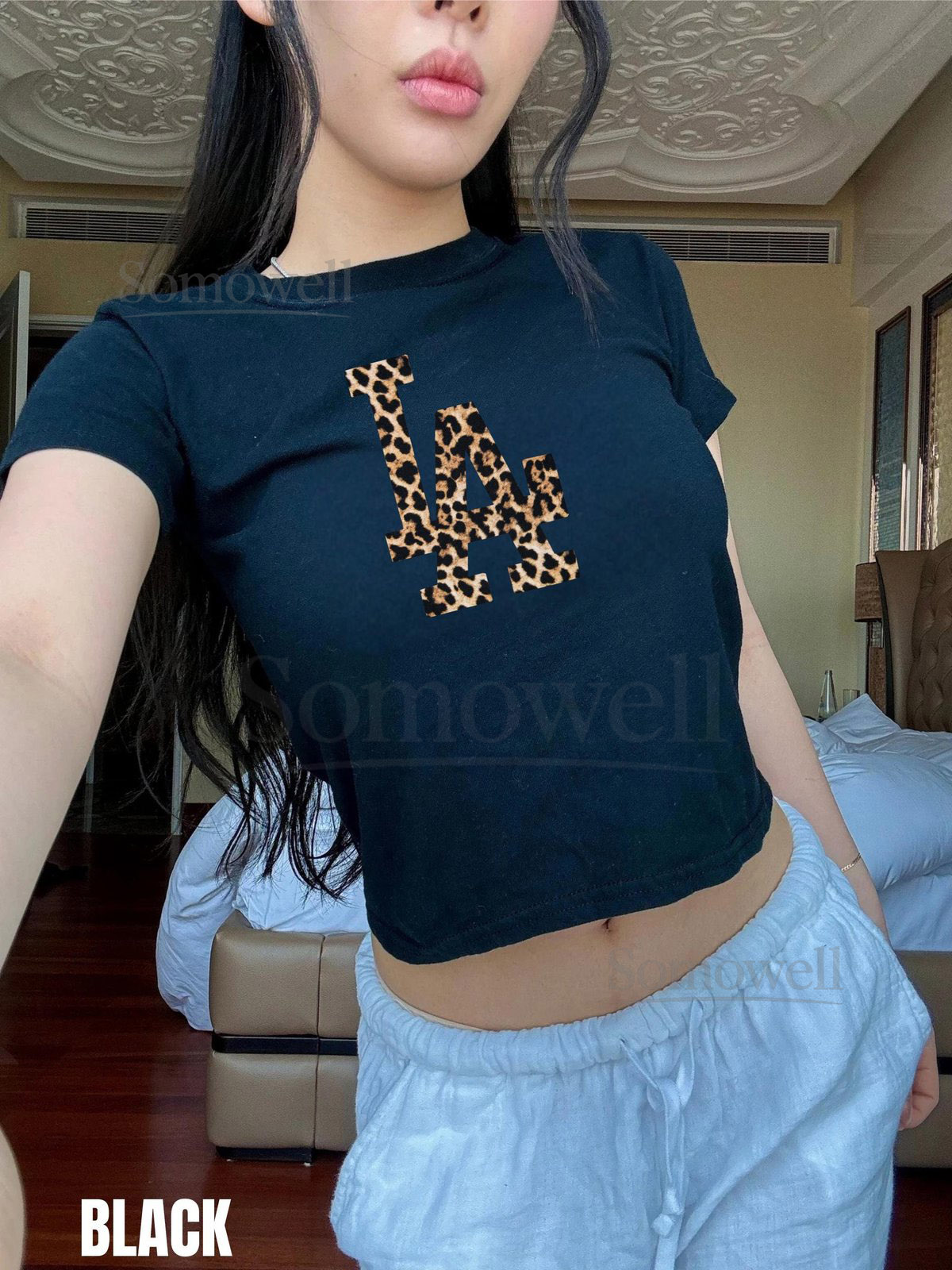 Leopard LA Baby Tee LA Shirt Los Angeles Baby Tee I Love LA Baby Tee Leopard Gift Leopardcore_574