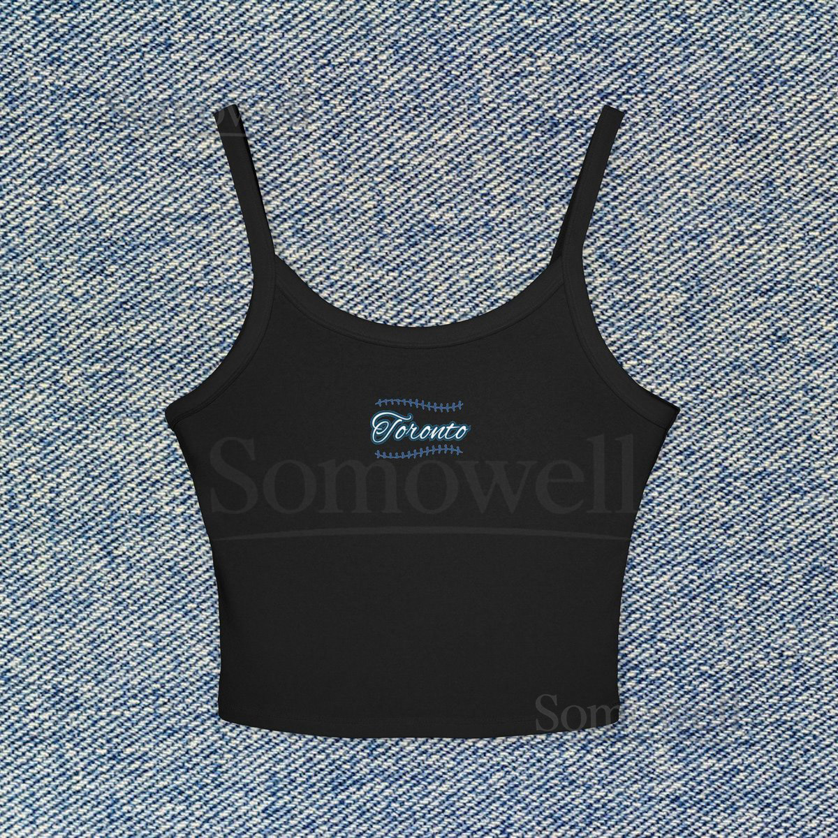 Toronto Baseball Cropped Tank Top Womens Spaghetti Strap Shirt Blue Jays Player Top Kevin Gausman Max Scherzer José Berríos MLB Game Outfit_831