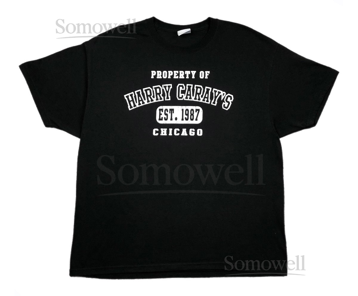 Vintage 90sY2K Property of Harry Carays Chicago Baseball Restaurant Graphic T-Shirt Size XL_444