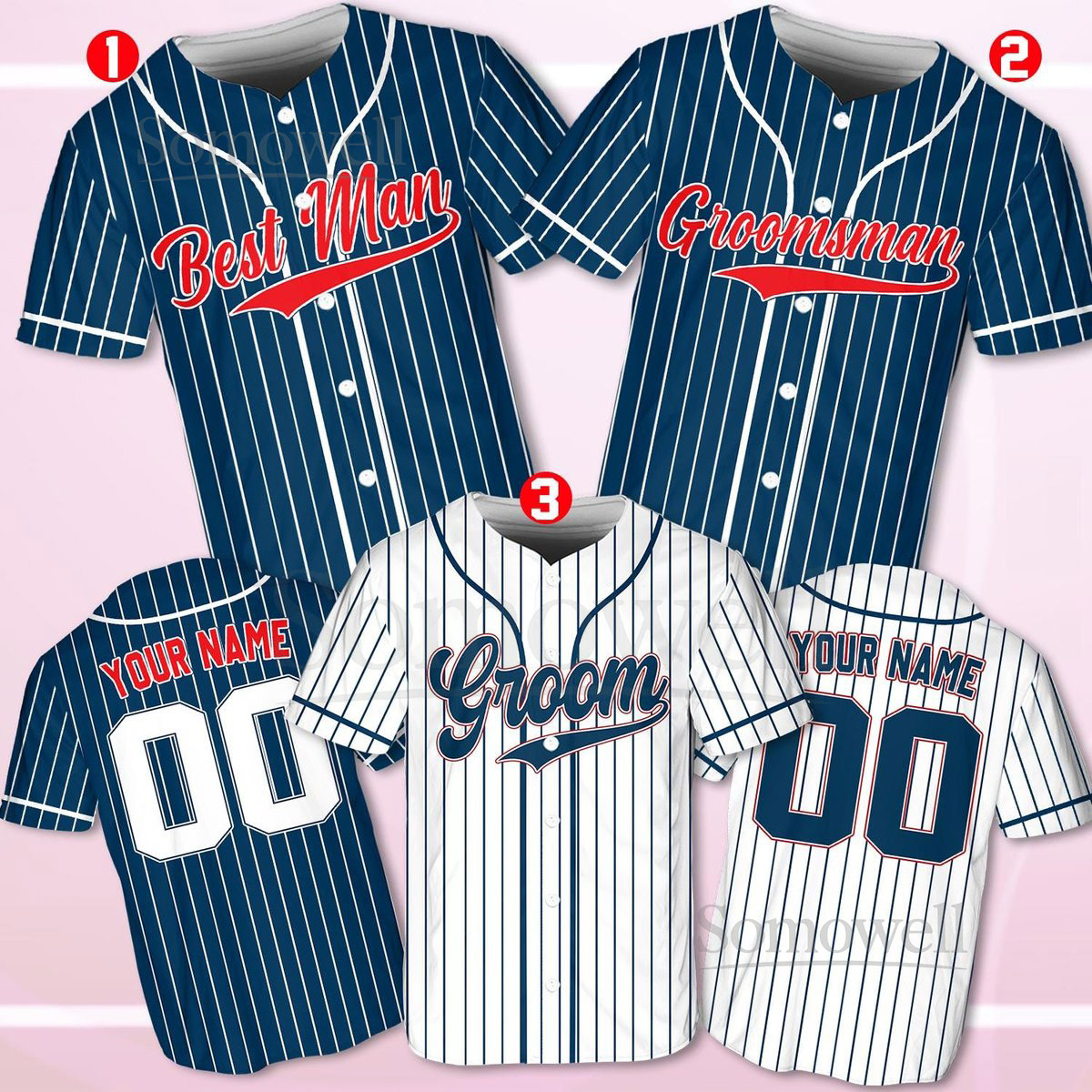 Personalized Groom and Groomsmen Baseball Jersey Personalized Best Man Jersey Perfect for Engagements Weddings and Bachelor Parties_152