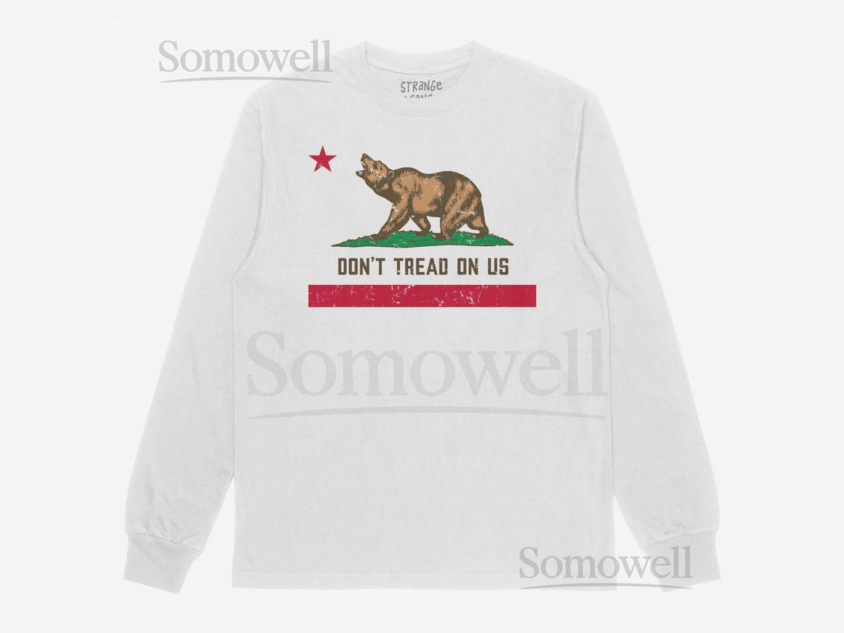 California Gadsden Flag Long Sleeve Dont Tread on Us Tee California Republic Shirt Unisex Activist Top Cali Pride Shirt Men_71