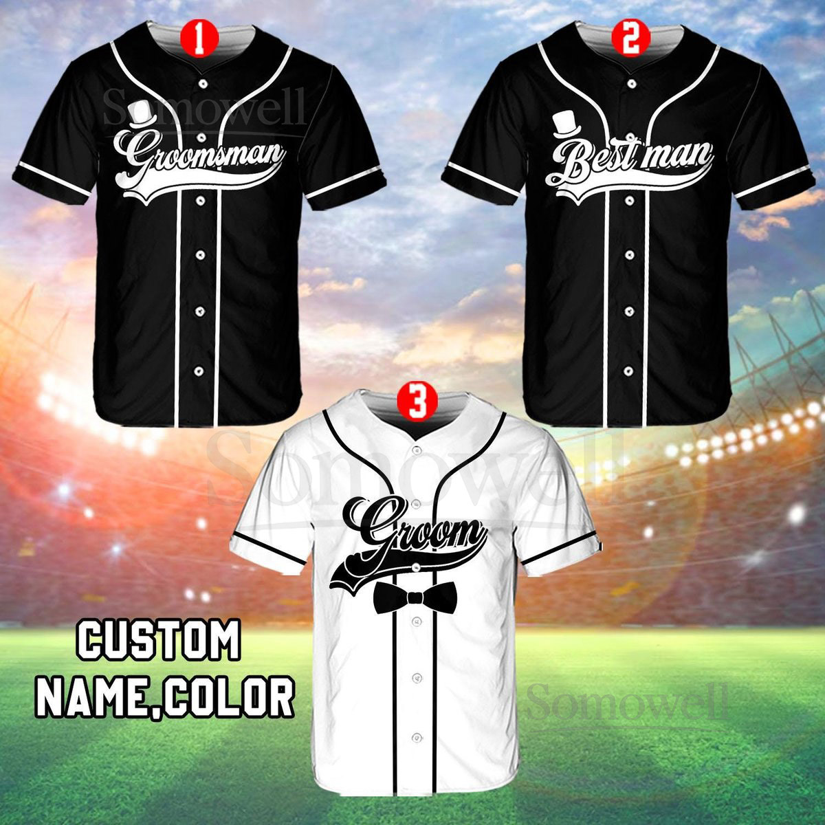 Personalized Groom and Groomsmen Baseball Jersey Personalized Best Man Jersey Perfect for Engagements Weddings and Bachelor Parties_153