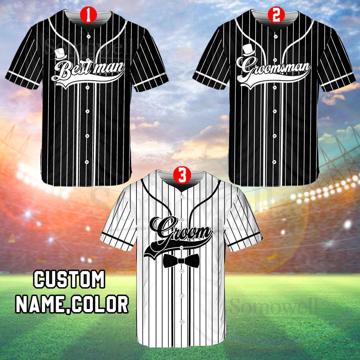 Personalized Groom and Groomsmen Baseball Jersey Personalized Best Man Jersey Perfect for Engagements Weddings and Bachelor Parties_154
