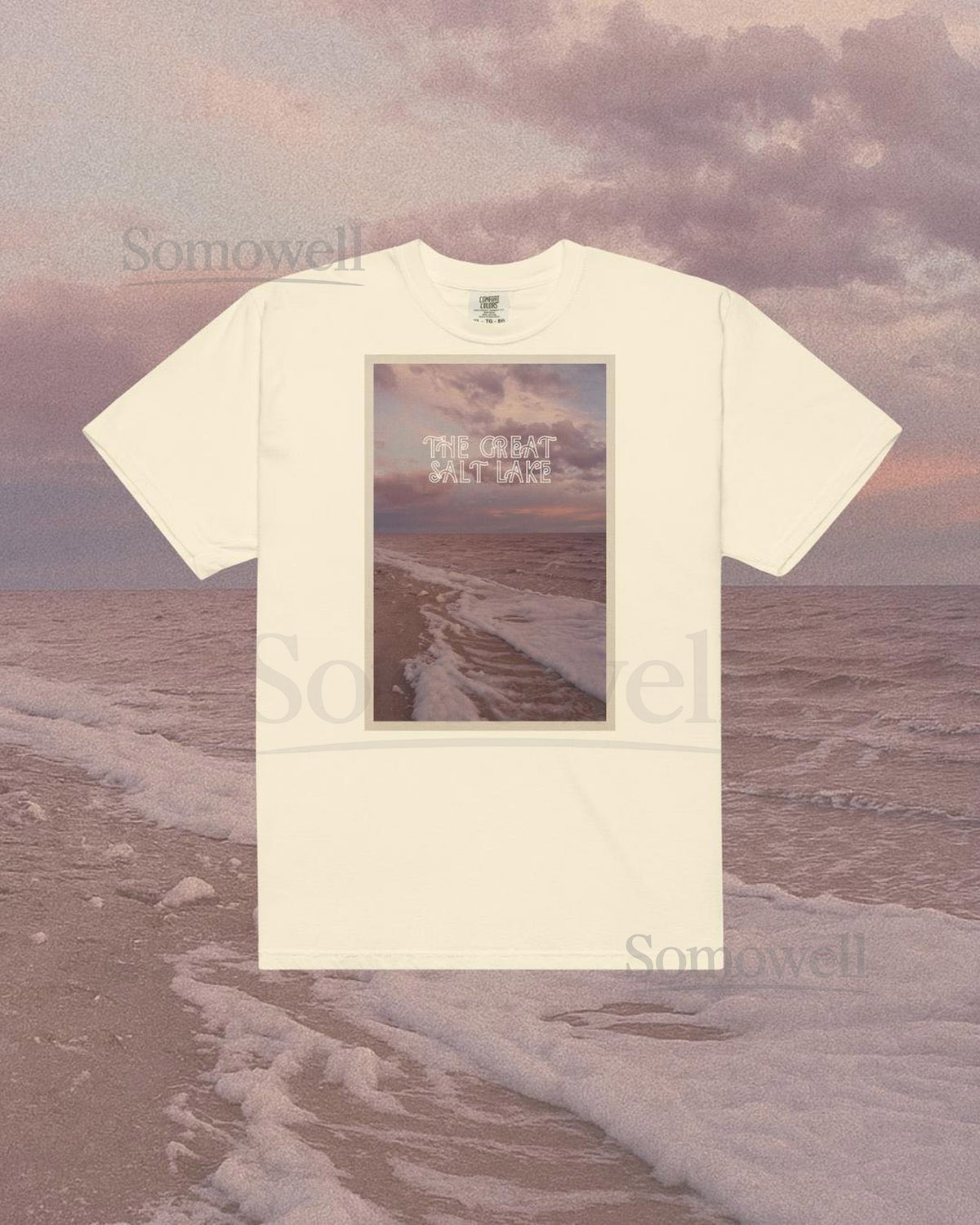 Great Salt Lake Utah Vintage Postcard Unisex T-Shirt Comfort Colors Granola Girl Utah Park Ranger Salt Lake City Utah Shirt_191