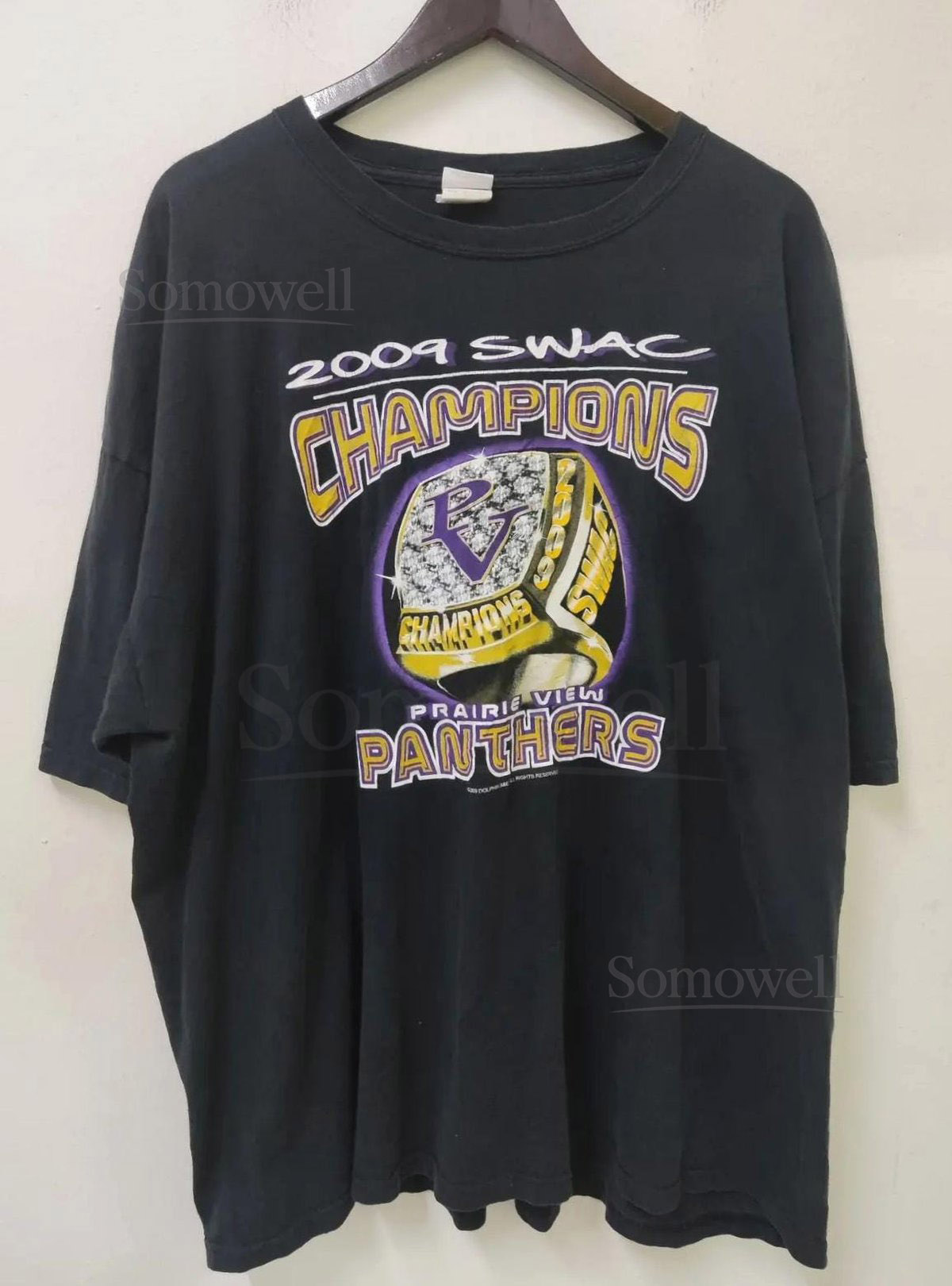 Vintage Swac Champions Panthers Prairie View T-shirt Championship Ring College Football Sports Size 3XL_1119