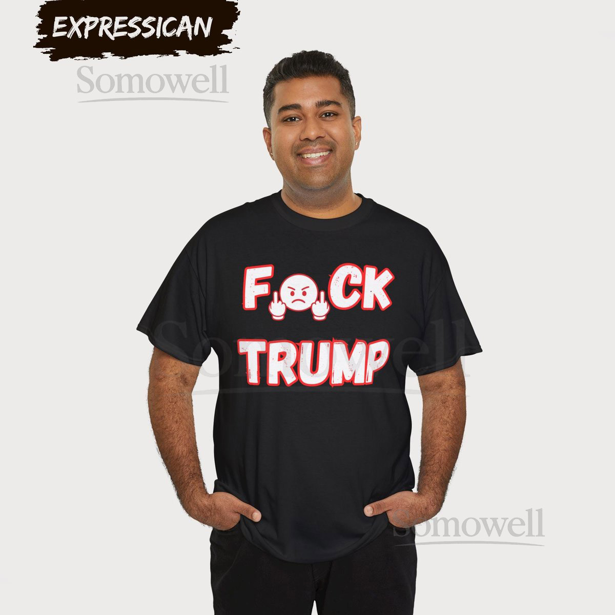 Anti-Trump Protest Shirt Starting at 8.99 Bold Political Graphic Tee Feminist Pro-Immigrant T-Shirt Unisex Sizes S3XL_17