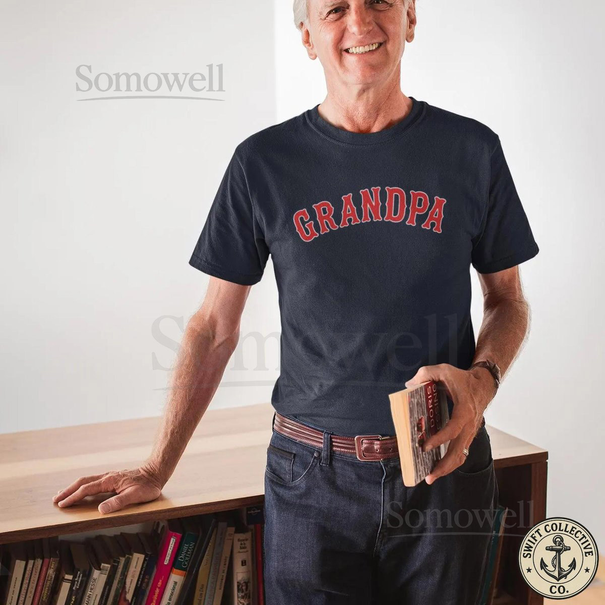 Vintage Red Sox Grandpa T-Shirt Retro Baseball Fan Gift_709