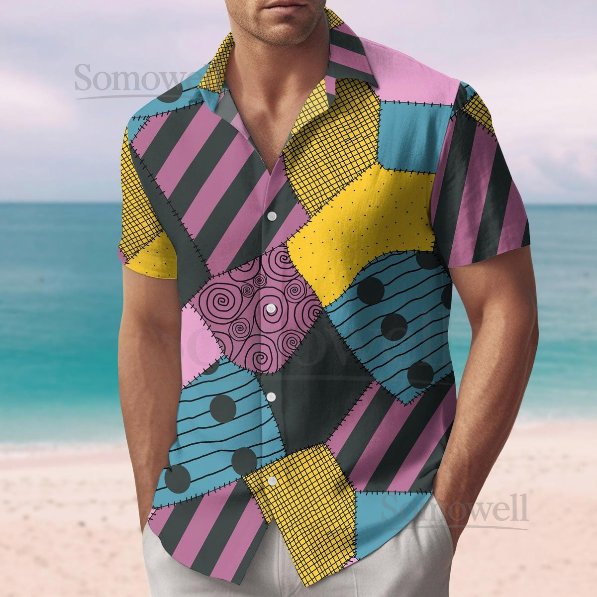 Sally The Nightmare Before Christmas Button Shirt Sally Cosplay Costume Spooky Hawaiian Shirt Summer Shirt Halloween Gift For Her_8