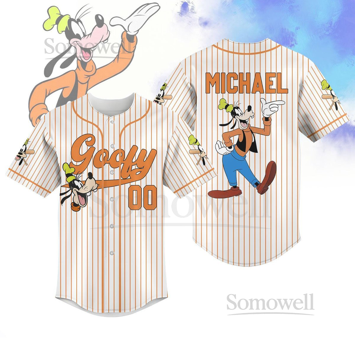 Custom Disney Goofy Dog Baseball Jersey A Goofy Movie Baseball Shirt Goofy Characters Shirt Disney World Shirt Disneyland Shirt_8