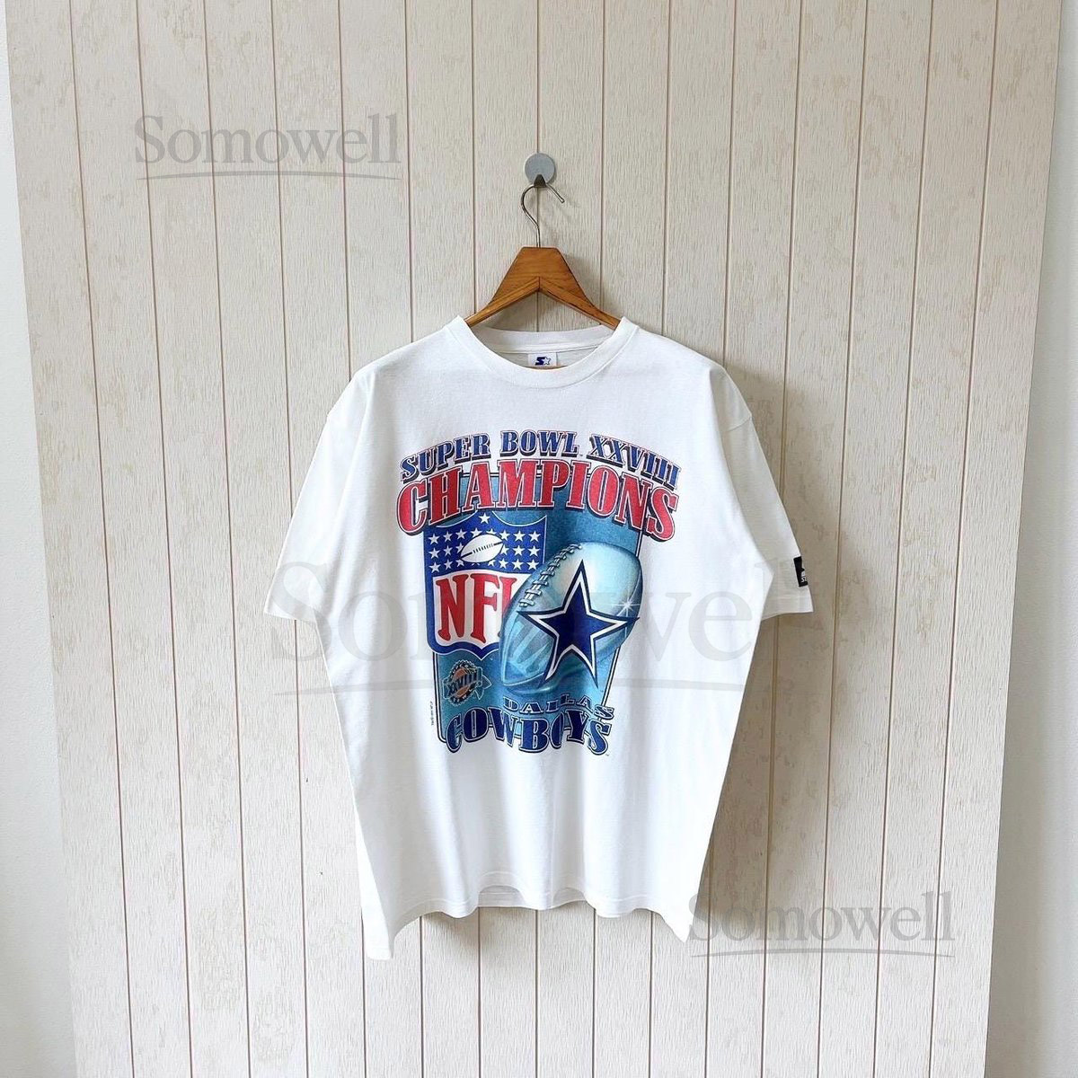 Vintage 90s Dallas Cowboys T-Shirt Starter NFL Tee Made in USA Size L_508