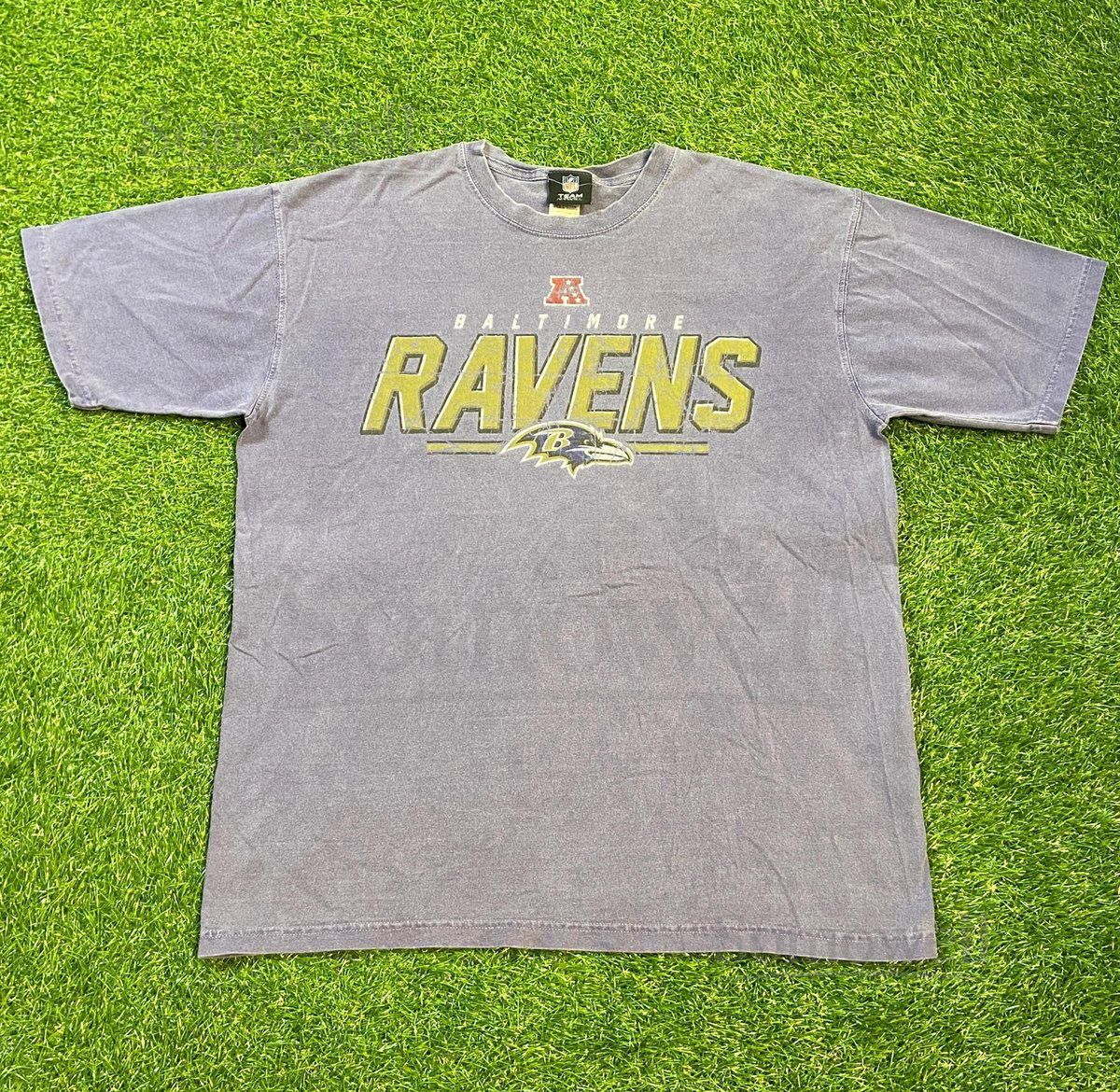 Vintage Baltimore Ravens T Shirt Tee Size Large L NFL Football Maryland Orioles Ray Lewis 1990s 90s_653