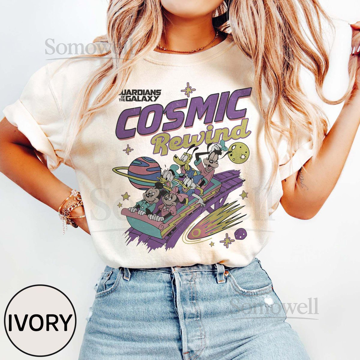 Retro Guardians Of The Galaxy Cosmic Rewind Shirt Mickey and Friends Disney Ride Shirt Disney Family Trip 2025 Tee Disney Vacation Shirts_97