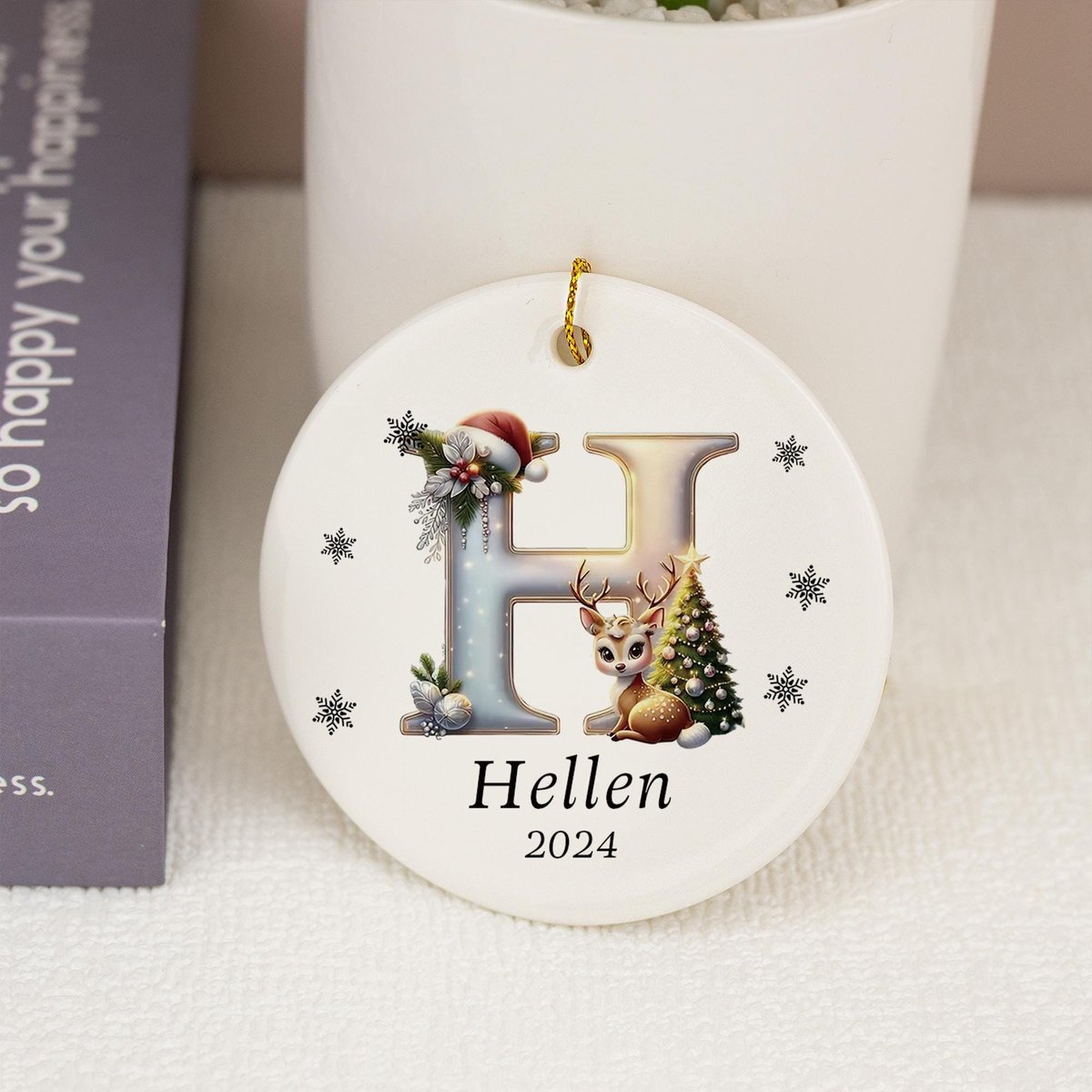 Custom Christmas Ornament2025 Christmas Baubles with LetterChristmas DecorFamily Keepsake GiftsChristmas GiftsHoliday GiftsXmas Decor