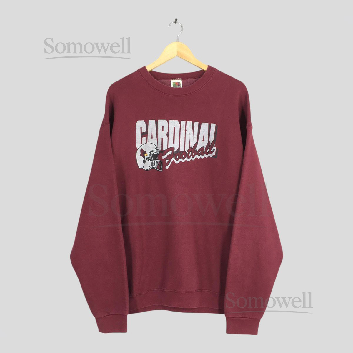 Vintage Arizona Cardinals NFL Sweatshirt XXLarge Arizona Cardinals Printed Spell Out Pullover Cardinals National Football Team Sweater XXL_963