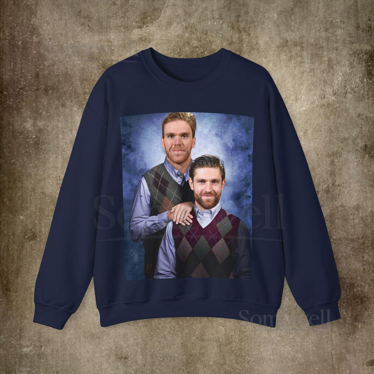 Leon Draisaitl and Connor McDavid Edmonton Hockey Sweatshirt Step Brothers Hockey Crewneck Edmonton Hockey Sweatshirt_71