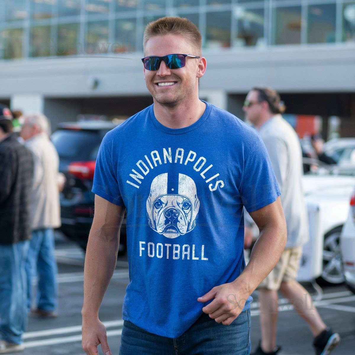 Indianapolis Football Boxer T-Shirt Dog Lover Gift for Indianapolis Colt_489